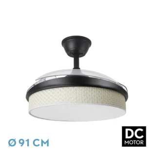 Ventilador Techo DC Moda Negro 72W | Abrila | 212480509