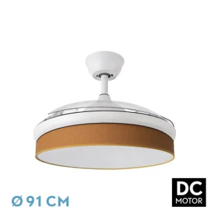 Ventilador Techo DC Moda 72W Blanco/Naranja | Abrila | 212480901