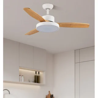 Ventilador Techo DC Kavala 48W Blanco/Haya | Abrila | 212791368