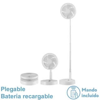 Ventilador Portátil Galan Blanco 10W Plegable | Abrila | 213471001
