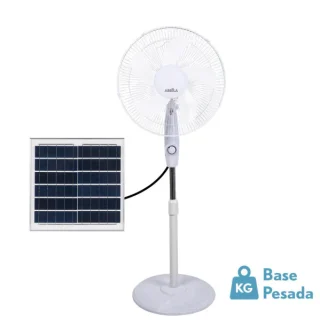 Ventilador de Pie Solar Frontera Blanco 20W | Abrila | 213641001