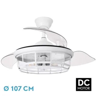Ventilador de Techo DC Tornado Blanco 107cm | Abrila | 222691301