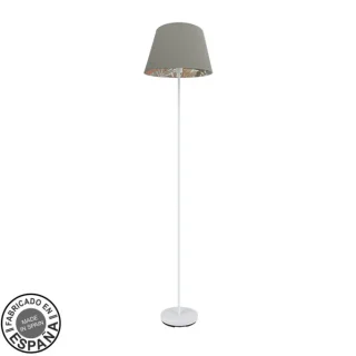 Lámpara de Pie Tunez Blanco/Topo-Estampado | Abrila | 225141002