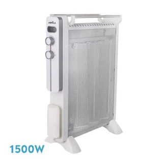 Radiador Mica Caicos 1500W Blanco/Gris | Abrila | 228821501
