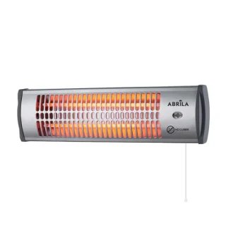 Estufa Eléctrica Cuarzo Tioman 1200W Negro/Plata | Abrila | 229121278