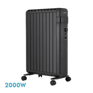 Radiador Aceite Polonia 2000W Negro 9 Elts | Abrila | 230932009