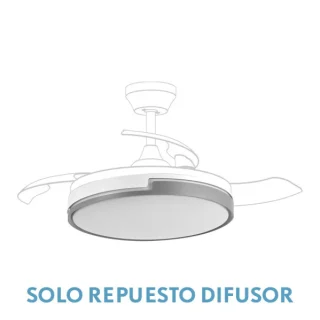 Difusor Ventilador Olimpia Grande Blanco/Gris | Abrila | 99.DIF-OLIMPIA-BL/GR