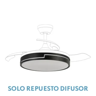 Difusor Repuesto Ventilador Olimpia Grande Negro | Abrila | 99.DIF-OLIMPIA-NEGRO