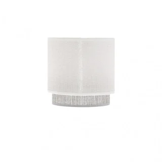 Pantalla Lámpara Kenya Blanca/Gris 14cm | Fabrilamp | 99.PA-111052001