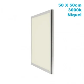 Panel LED Tolstoi 48W Níquel 50x50 | Fabrilamp | A65850103