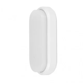 Aplique Exterior Yucatán Oval Blanco 12W: Iluminación IP65 | luzguru.com