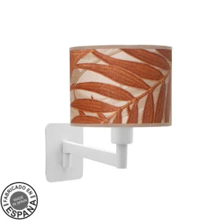 Aplique Abatible Moda Blanco/Caldera: Iluminación Moderna y Elegante