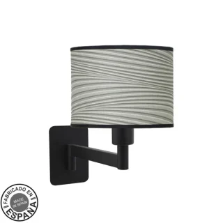 Aplique Abatible Moda Negro/Gris: Iluminación moderna y elegante