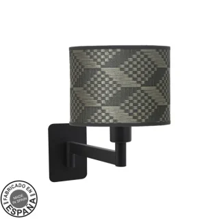 Aplique Abatible Moda Negro/Gris: Iluminación Moderna y Elegante | luzguru.com