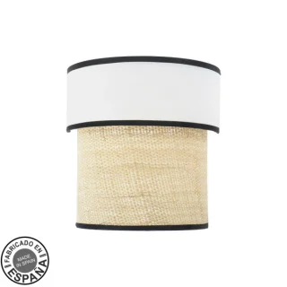 Aplique Camboya Blanco/Natural: Iluminación Moderna y Elegante