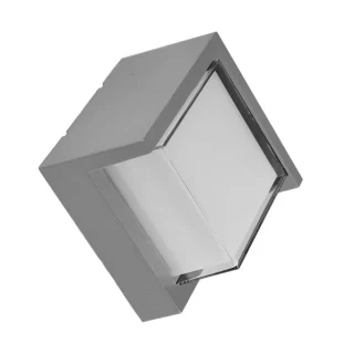 Aplique Exterior Gris Anoa 12W: Iluminación Moderna y Resistente