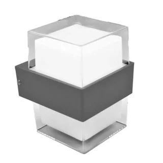 Aplique Exterior Tucan Gris 8W: Iluminación cálida y moderna