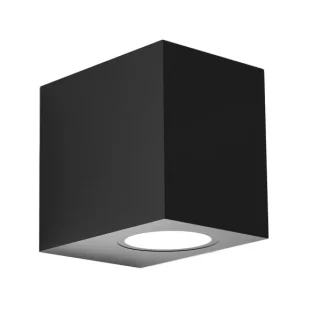 Aplique Exterior Alce Negro GU10 IP44: Iluminación moderna para exteriores