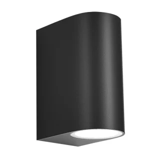 Aplique Exterior Gacela Negro 2xGU10 IP44: Iluminación Moderna para Exteriores