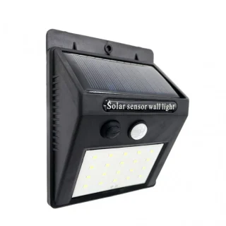 Aplique Solar Kira Negro: Iluminación exterior inteligente y segura