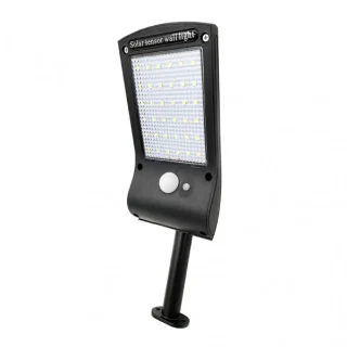 Aplique Solar Kira Negro 6500k: Iluminación exterior segura y eficiente