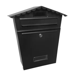 Buzón Frida Negro: Acero Galvanizado, Resistente y Elegante