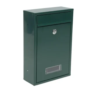 Buzón Larissa Verde: Acero Galvanizado, Antilluvia - Fabrilamp