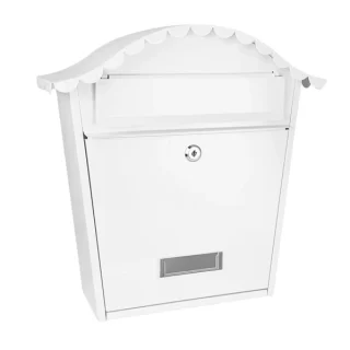 Buzón Tilda Blanco: Acero Galvanizado, Resistente y Elegante