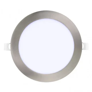Downlight Obsidiana 24W 6500k Níquel: Iluminación LED eficiente y moderna
