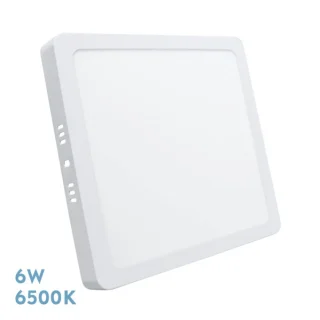 Downlight Cuadrado Selenita 6W: Iluminación LED Blanca Fría - Fabrilamp