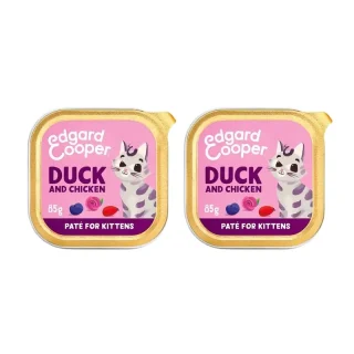 Edgard & Cooper Comida Húmeda Para Gatos Kitten 16X85G Pollo De Corral, Pack De 2