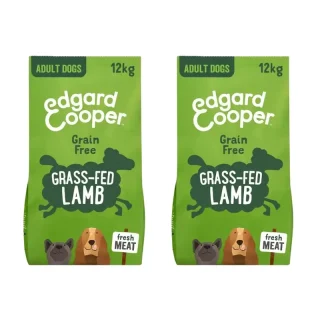 Edgard & Cooper Pienso Para Perros 12Kg Cordero, Pack De 2