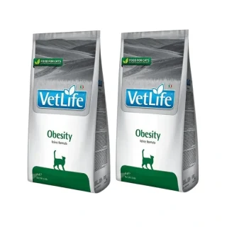 Farmina Vet Life Cat Obesity 5Kg, Pienso Para Gatos, Pack De 2