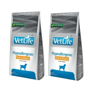 Farmina Vet Life Dog Hypoallergenic Pescado 2Kg, Pienso Para Perros, Pack De 2