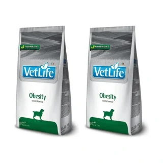 Farmina Vet Life Dog Obesity 12Kg, Pienso Para Perros, Pack De 2