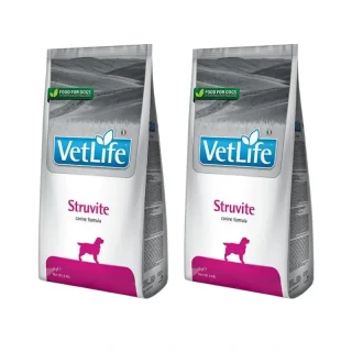 Farmina Vet Life Dog Struvite 2Kg, Pienso Para Perros, Pack De 2