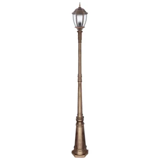 Farola Exterior Tomillo Bronce/Oro 220cm | Fabrilamp/Abrila | 105241016