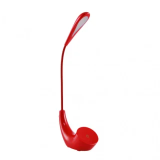 Flexo Ancla Rojo 5W: Luz LED Regulable para Escritorio - Fabrilamp