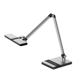 Flexo Rubens Plata 9W: Luz LED regulable con 3 temperaturas - Fabrilamp