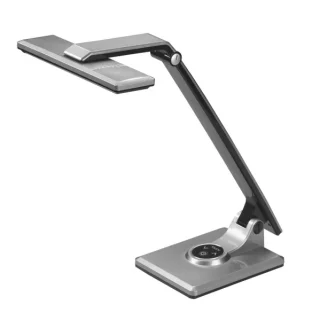 Flexo Led Vinchi Plata/Negro 9W: Luz regulable y diseño moderno