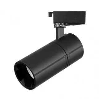Foco Carril Anzo Negro 20W: Iluminación LED cálida para rieles