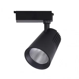 Foco Carril 30w 2700k Telma Negro: Iluminación eficiente y moderna