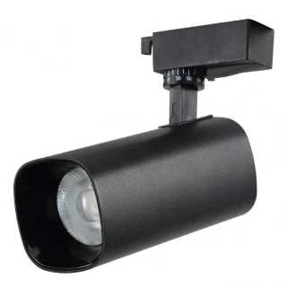 Foco Carril 30W 6000K Alfil Negro: Iluminación potente y moderna