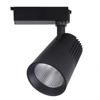 Foco Carril Telma Negro 40W: Iluminación LED eficiente y moderna