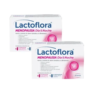 Lactoflora Menopausia Día & Noche, 2X60 Cápsulas