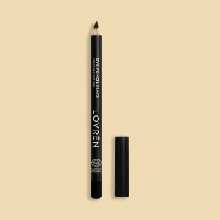 Lovrén Organic Lápiz Ojos Negra De Larga Duración 24H, 1,1 gr