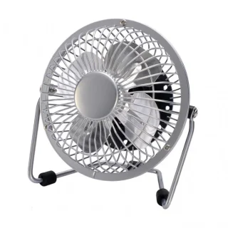 Mini Ventilador USB Cromo | Fabrilamp / Abrila Bulerias | 13,6cm | Ref: 170771020 | LUZGURU
