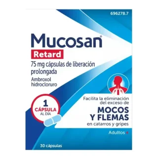 Mucosan Retard 75 mg 30 cápsulas Liberación Prolongada