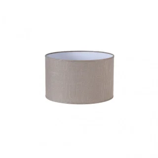 Pantalla Cilindrica Happy E27 Lino Gris: Iluminación Suave y Elegante