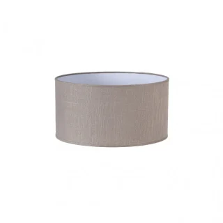 Pantalla Cilindrica Happy E27 Lino Gris: Iluminación Suave y Elegante